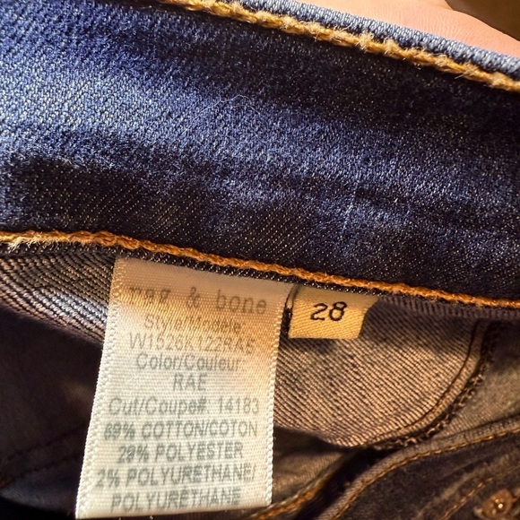 Rag & Bone Blue Skinny Jeans, size 28 - Picture 7 of 8